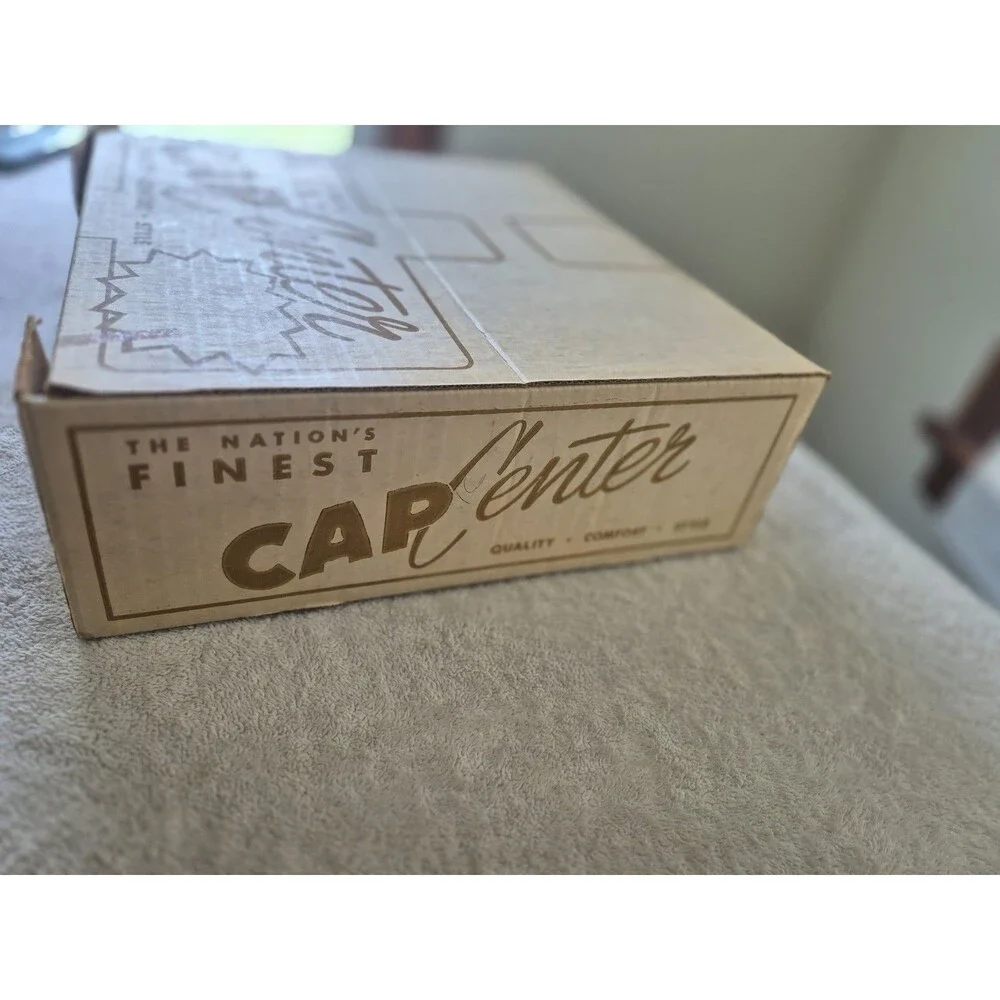 Vintage Cap Center Hat Box The Nation’s Finest Advertising Cardboard Cap Box